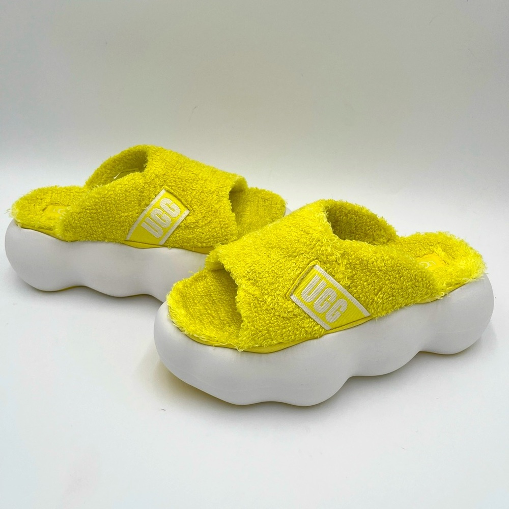 UGG SUGARCLOUD PLATFORM WOMEN SLIDE SUNNY YELLOW US 8 /UK 6 /EU 39